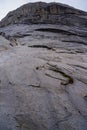 Great vistas of massive granite monoliths El Capitan seen from Yosemite Valley floor in Yosemite National Park, California Royalty Free Stock Photo