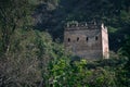 The Great Wall Arrow Tower in the mountain forest Royalty Free Stock Photo