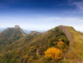 The great wall autumn scenery Royalty Free Stock Photo