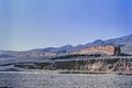 The Great Wall built from rammed earth seen in disrepair