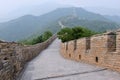 Great Wall of China with air pollution