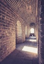 Great wall of china Architecture details Vault Brick wall Historical site