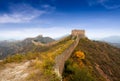 The great wall of china in autumn Royalty Free Stock Photo