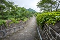 The Great Wall of China in Dandong Royalty Free Stock Photo