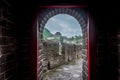 The Great Wall of China in Dandong Royalty Free Stock Photo