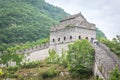 The Great Wall of China in Dandong Royalty Free Stock Photo