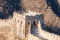 Great Wall of China - Day Winter browns, corner turret watchtower - with no recognisable people
