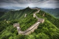 Great wall china forest. Generate Ai