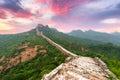 Great Wall of China at the Jinshanling section Royalty Free Stock Photo