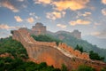 Great Wall of China at the Jinshanling Section Royalty Free Stock Photo