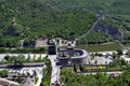 Great Wall of China and mountains