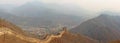 Photo taken in China. Great Wall of China, panorama. Royalty Free Stock Photo