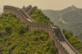 The Great Wall of China receding into a fog. Royalty Free Stock Photo