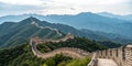 The Great Wall of China with Beautiful Mountain Backdrop Royalty Free Stock Photo