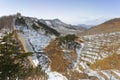 The Great Wall of China in snow