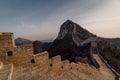 The Great Wall of China steep winding stairway at Jiankou