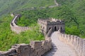 Great Wall of China in Summer Royalty Free Stock Photo