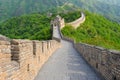 Great Wall of China in Summer Royalty Free Stock Photo