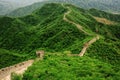 Great Wall of China in Summer. Mutianyu section near Beijing Royalty Free Stock Photo