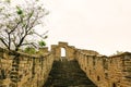 Great Wall of China in Summer. Mutianyu section near Beijing Royalty Free Stock Photo