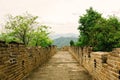 Great Wall of China in Summer. Mutianyu section near Beijing Royalty Free Stock Photo