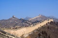 Great Wall of China in winter Royalty Free Stock Photo