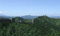 Great wall panorama at Jinshanling Royalty Free Stock Photo