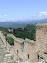 Great wall panorama at Jinshanling Royalty Free Stock Photo