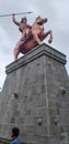 The great warrior Bajirao peshva statue in shaniwarwada, Pune.