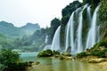 Ban Gioc waterfall in Trung Khanh, Cao Bang, Viet Nam Royalty Free Stock Photo