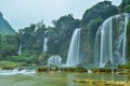Ban Gioc waterfall in Trung Khanh, Cao Bang, Viet Nam Royalty Free Stock Photo