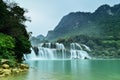 Ban Gioc waterfall in Trung Khanh, Cao Bang, Viet Nam Royalty Free Stock Photo