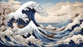 The Great Wave off Kanagawa Royalty Free Stock Photo