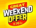 Great weekend special offer banner