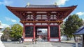 The Great West Gate or Gokuraku-mon of Shitennoji Temple