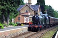 Great Western steam train, Hampton Loade. Royalty Free Stock Photo