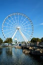 Great wheel of Montreal in Old port Royalty Free Stock Photo