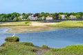 Great White Egret New Padnaram Bridge Harbor Village Dartmouth M Royalty Free Stock Photo