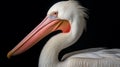 Great white pelican (Pelecanus onocrotalus) . Generative Ai
