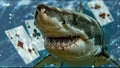 Great White Shark Playing Cards Funny Meme Poker Rummy Cribbage