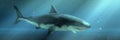 Great White Shark on the Prowl Royalty Free Stock Photo