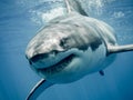 Great white shark's smile