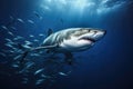 Great white shark underwater Royalty Free Stock Photo