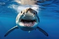 Great white shark underwater Royalty Free Stock Photo