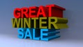 Great winter sale on blue