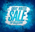 Great winter sale top collections banner Royalty Free Stock Photo