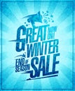 Great winter sale poster Royalty Free Stock Photo