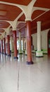 The great wood pillar of the mosque in Sumedang.West Java