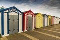 Beach Huts Great Yarmouth seafront Royalty Free Stock Photo
