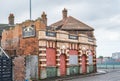 The Dolphin Inn is a derelict and abandoned pub and hotel in the seaside town of Great Yarmouth Royalty Free Stock Photo